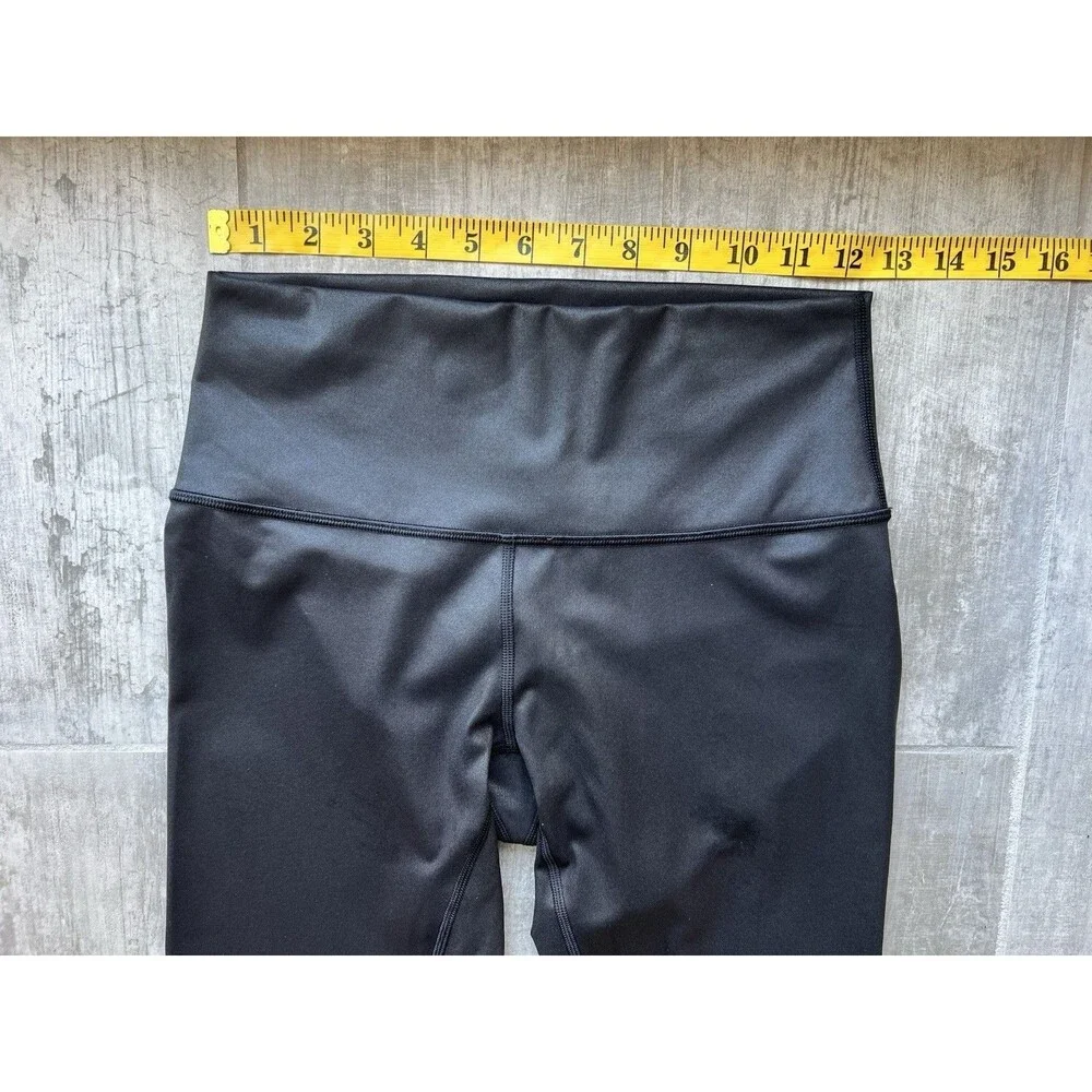 Lululemon Wunder Under High Rise Tight 28” Shine LW5BNJS Matte Black Foil 6